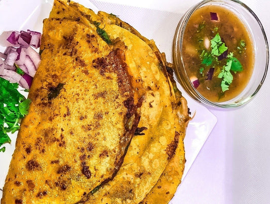 JERK-FRUIT BIRRIA TACOS